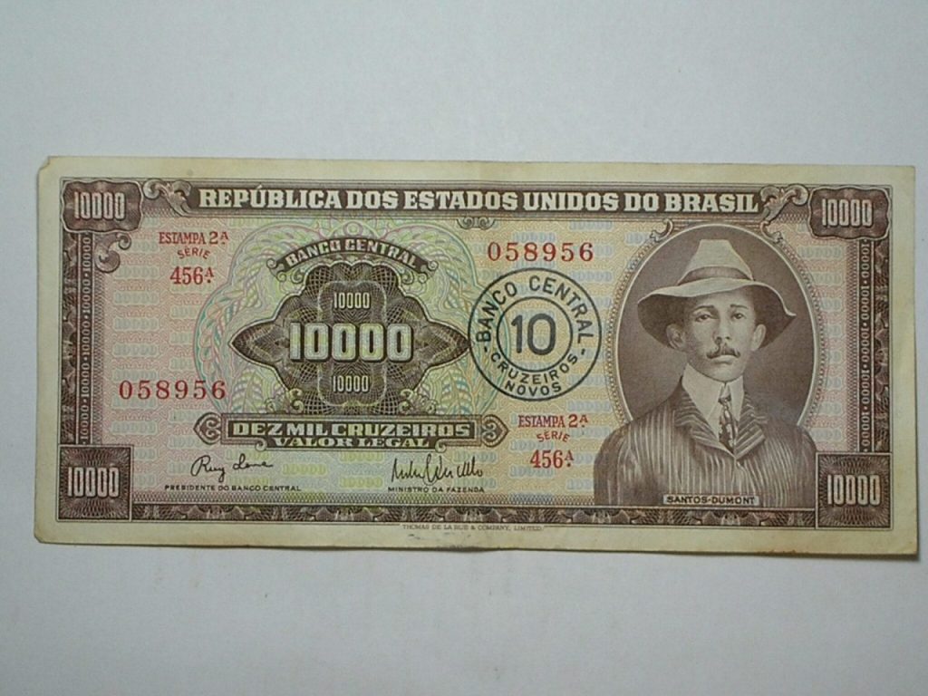 | Casa do Colecionador 10.000 Cruzeiros C-126 / Santos Dumont / 058956