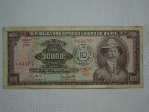 -)) 10.000 Cruzeiros C-127 / Santos Dumont / 014157