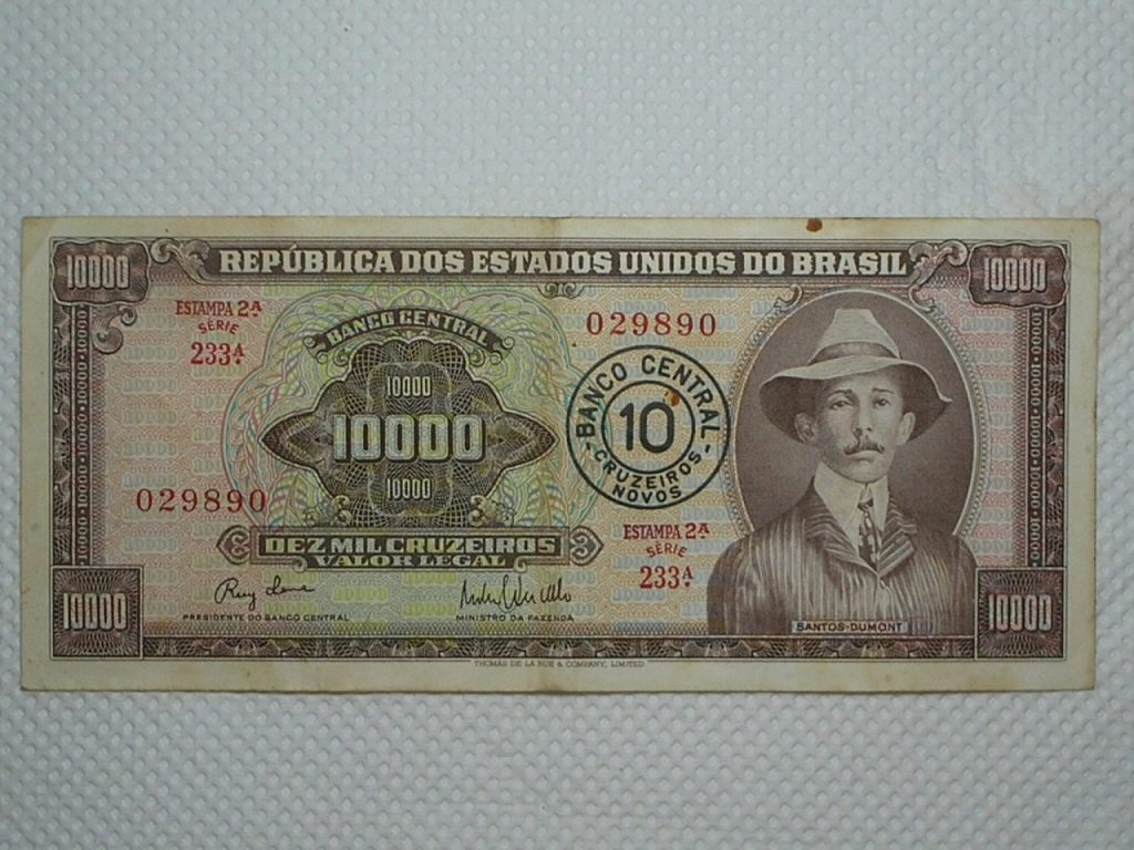 | Casa do Colecionador 10.000 Cruzeiros C-127 / Santos Dumont / 029890