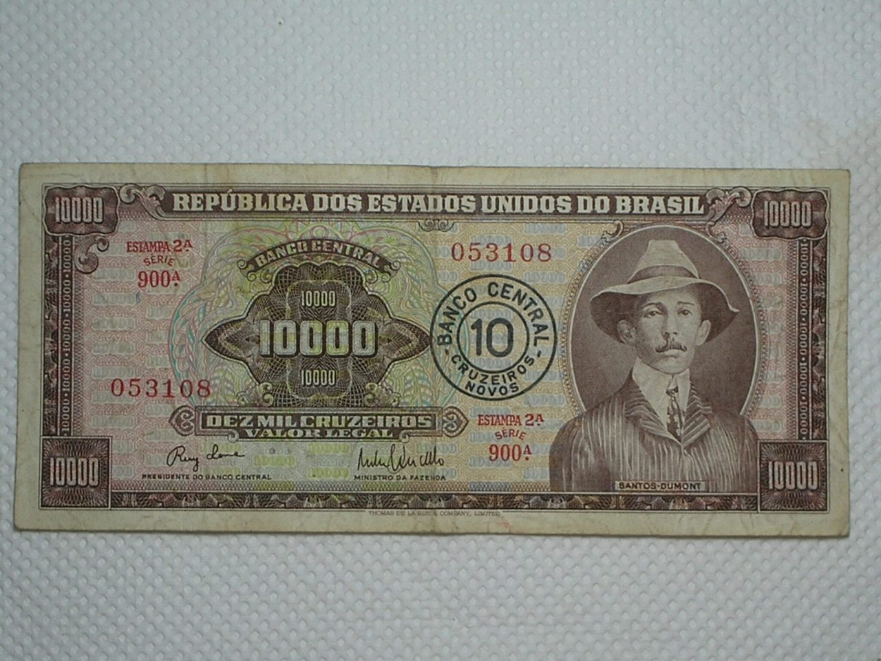 | Casa do Colecionador -)) 10.000 Cruzeiros C-127 / Santos Dumont / 053108