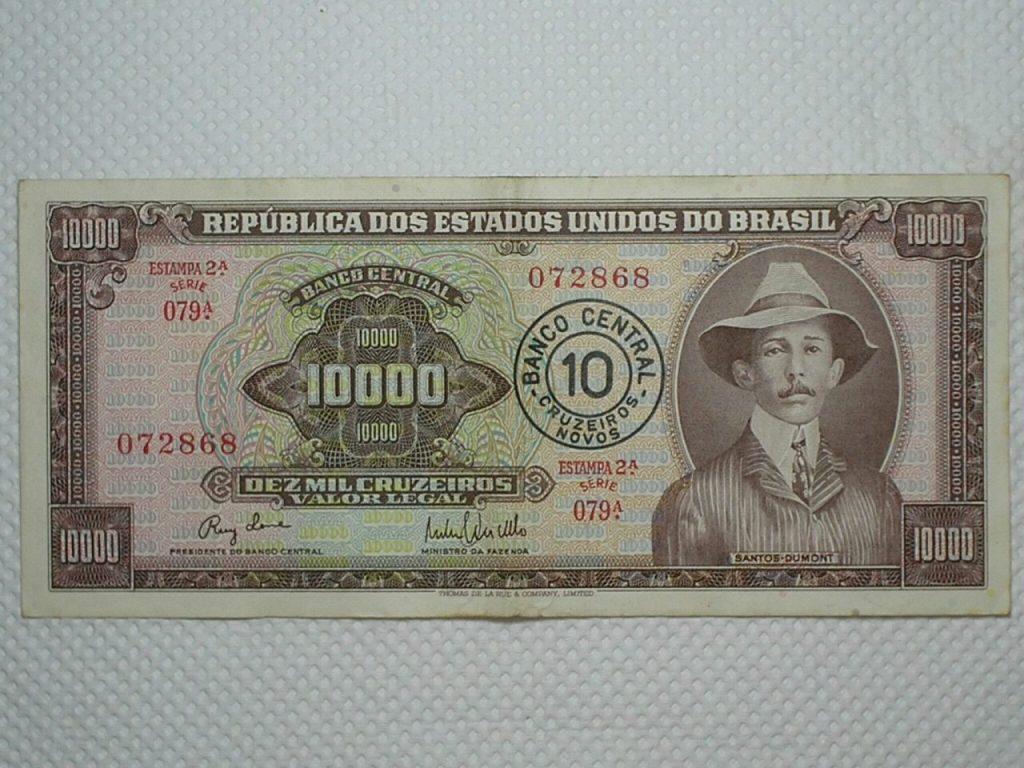 | Casa do Colecionador 10.000 Cruzeiros C-127 / Santos Dumont / 072868