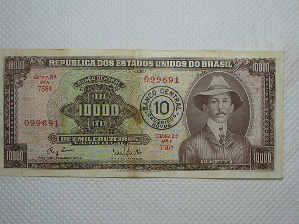 | Casa do Colecionador 10.000 Cruzeiros C-127 / Santos Dumont / 099691