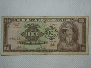 10.000 Cruzeiros C-128 / Santos Dumont / 003663