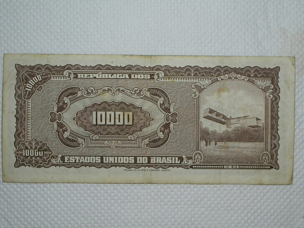 | Casa do Colecionador 10.000 Cruzeiros C-128 / Santos Dumont / 027046