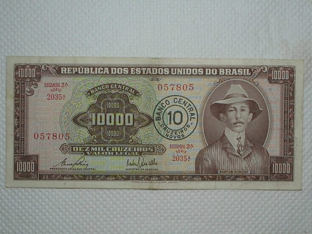 | Casa do Colecionador 10.000 Cruzeiros C-128 / Santos Dumont / 057805