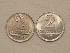 2 Cruzeiros - 1960 / 1961 / Flor de Cunho / cod. 590.6