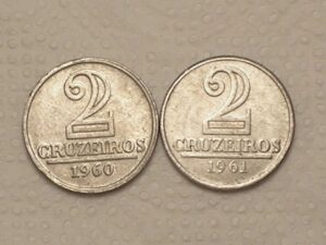 2 Cruzeiros - 1960 / 1961 / Flor de Cunho / cod. 590.7