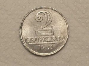 2 Cruzeiros 1961 Flor De Cunho Cod5905 2