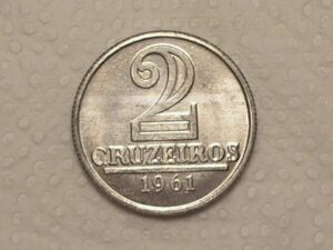 2 Cruzeiros 1961 Flor De Cunho Cod5906