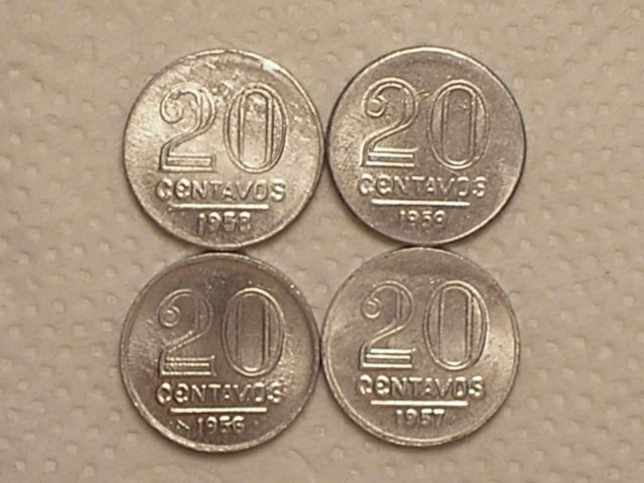 20 Centavos - 1956 / 1957 / 1958 / 1959 ... Sob/Flor / cod. 760.2