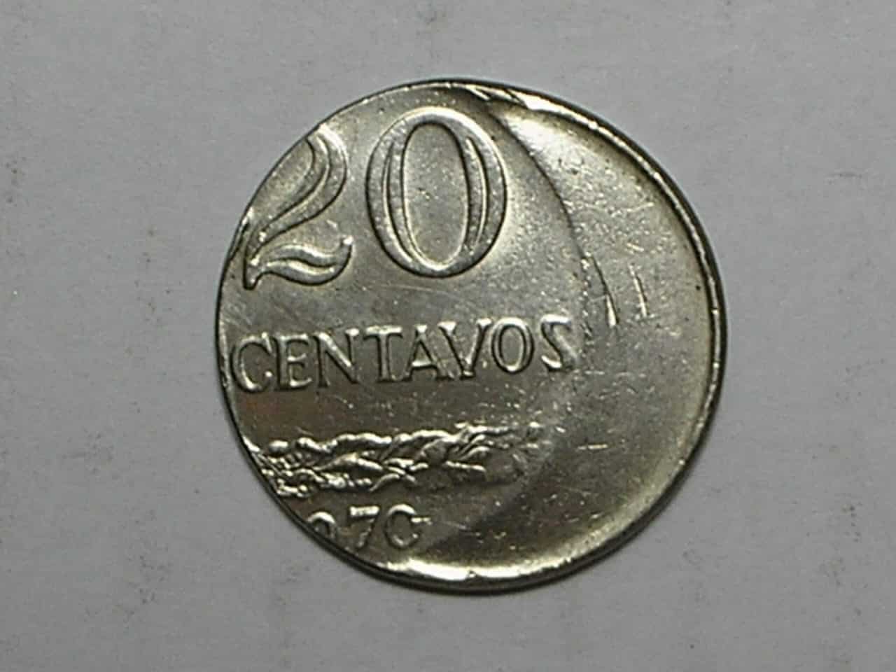 | Casa do Colecionador - 20 Centavos - 1970 / Bonezão - Flor de Cunho / República