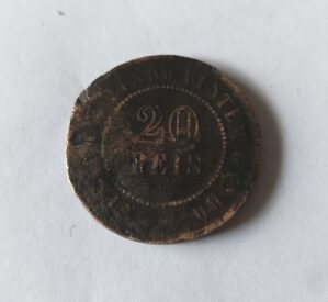 20 Reís (Vintém) Reverso Invertido - 1889 - Moeda B798a - BC