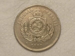 200 Réis - 1877 / Escassa / Mbc / cod. 310.1