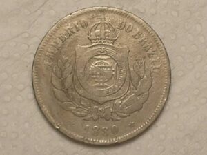 200 Réis - 1880 / Bc/ Mbc / Data escassa / cod. 310.1