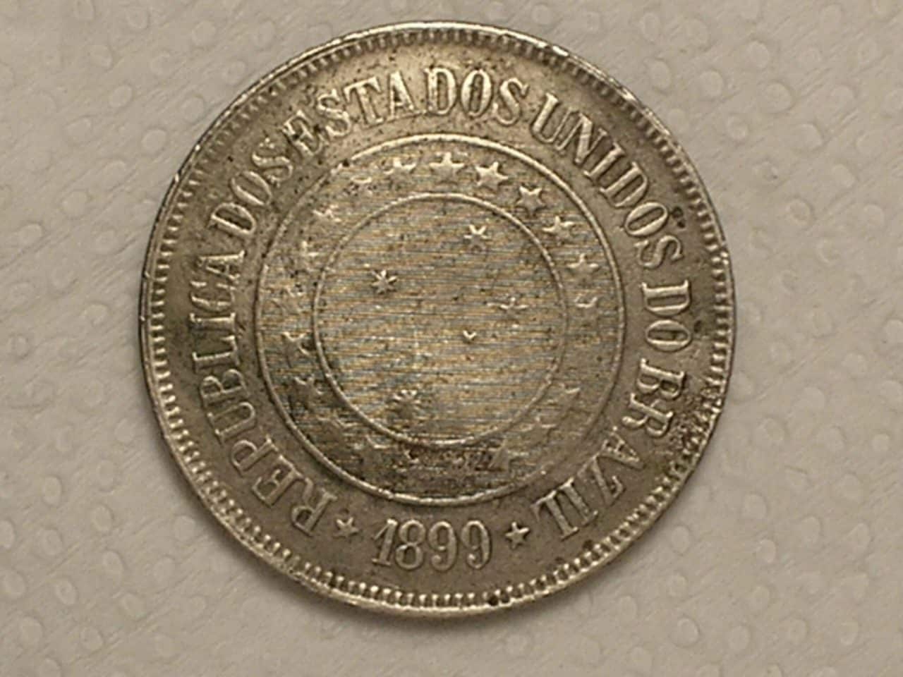 | Casa do Colecionador 200 Réis - 1899 - Data escassa / Mbc - dificil aparecer bonita assim / Cod.310.1