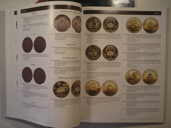 | Casa do Colecionador 3 Catálogos de Moedas Heritage, muito Ilustrado, Brasil, diversos Países e moedas, Ano 2011-2015 / "Valores em Dollar" / Dallas/H.Kong