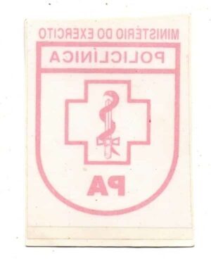 Adesivo Interno - Ministerio do Exercito - Policlinica PA - Anos 80