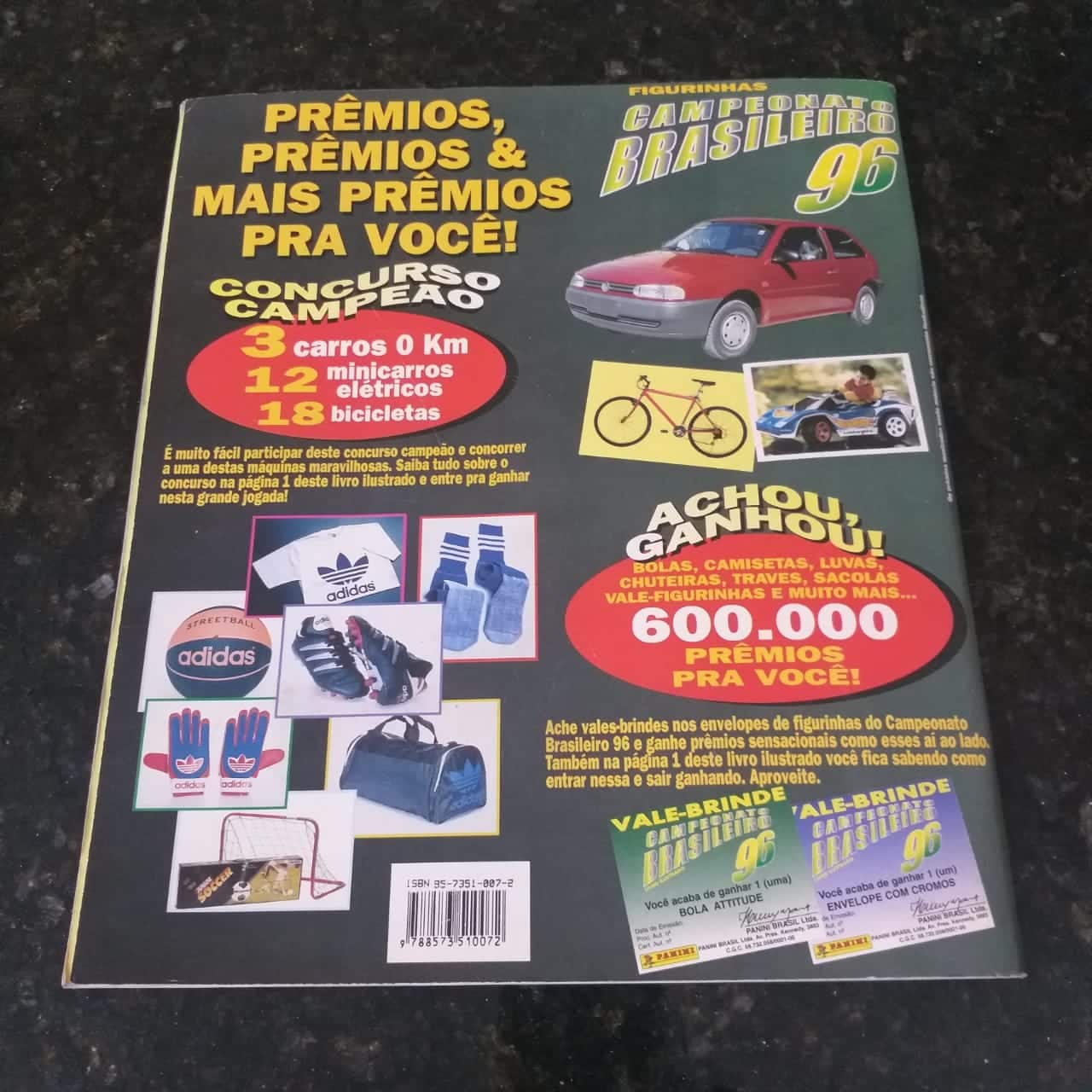 | Casa do Colecionador Álbum de Figurinhas - Campeonato Brasileiro 1996 (Incompleto com 322 fig coladas) 1996