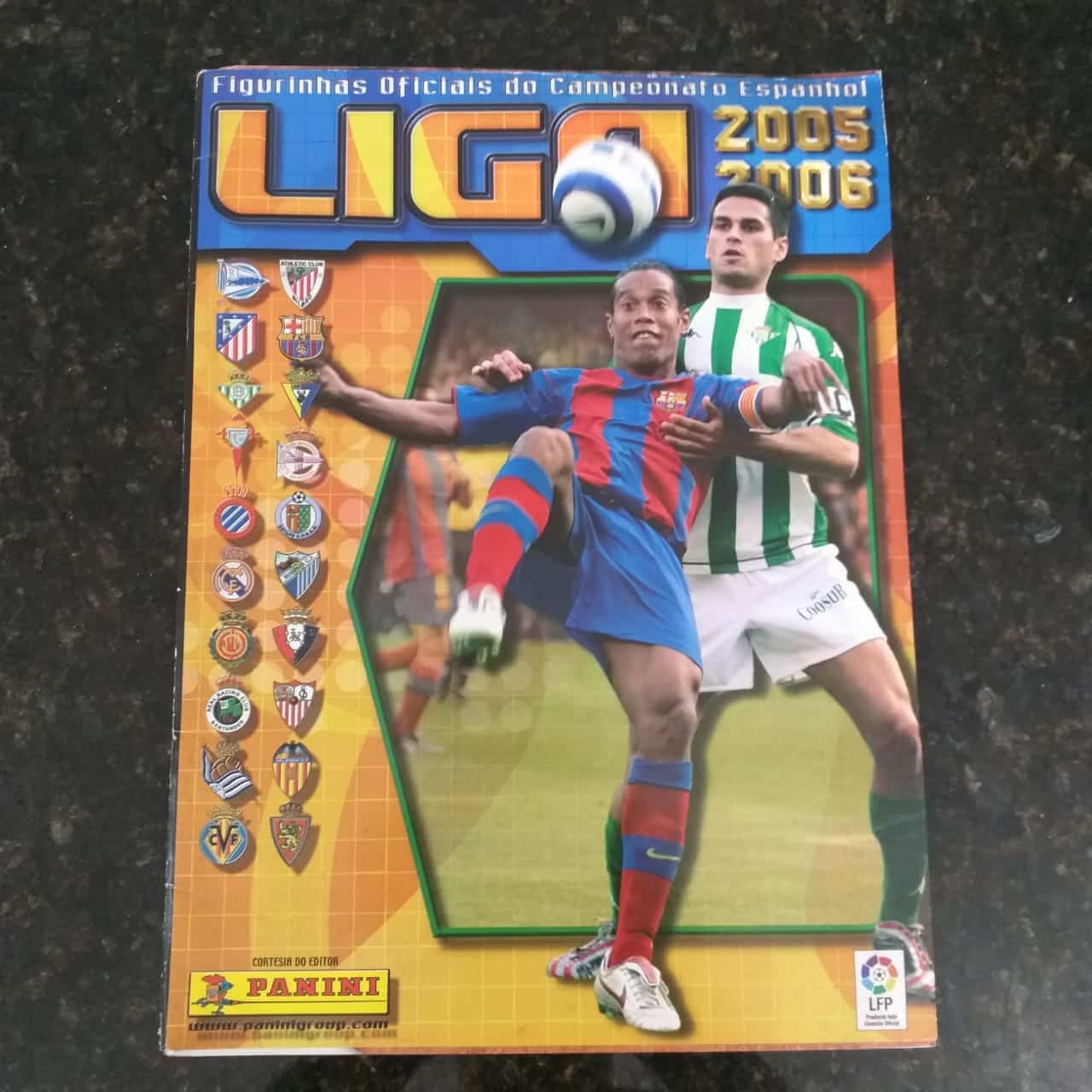 Álbum de Figurinhas - Campeonato Espanhol - Liga 2005-2006 (Vazio) 2005