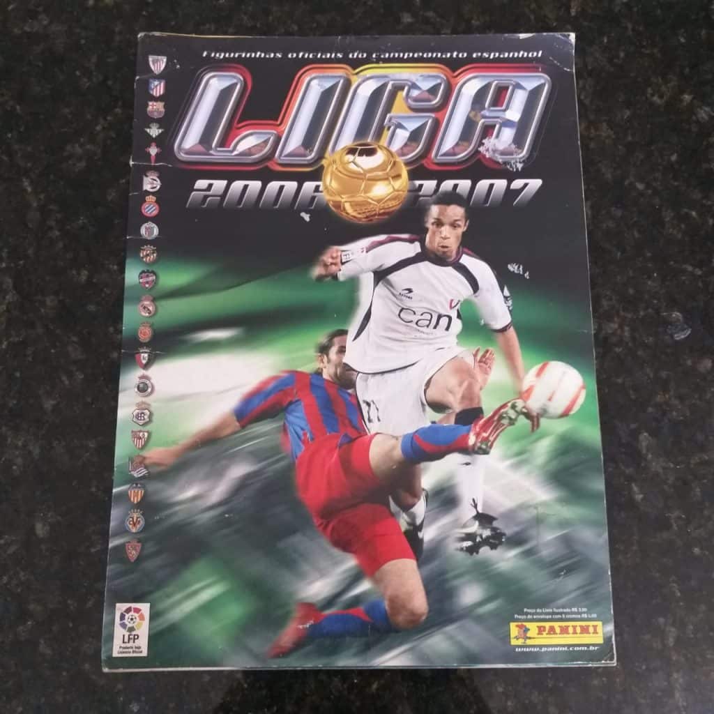 Álbum de Figurinhas - Campeonato Espanhol - Liga 2006-2007 (Incompleto com 50 fig coladas) 2006