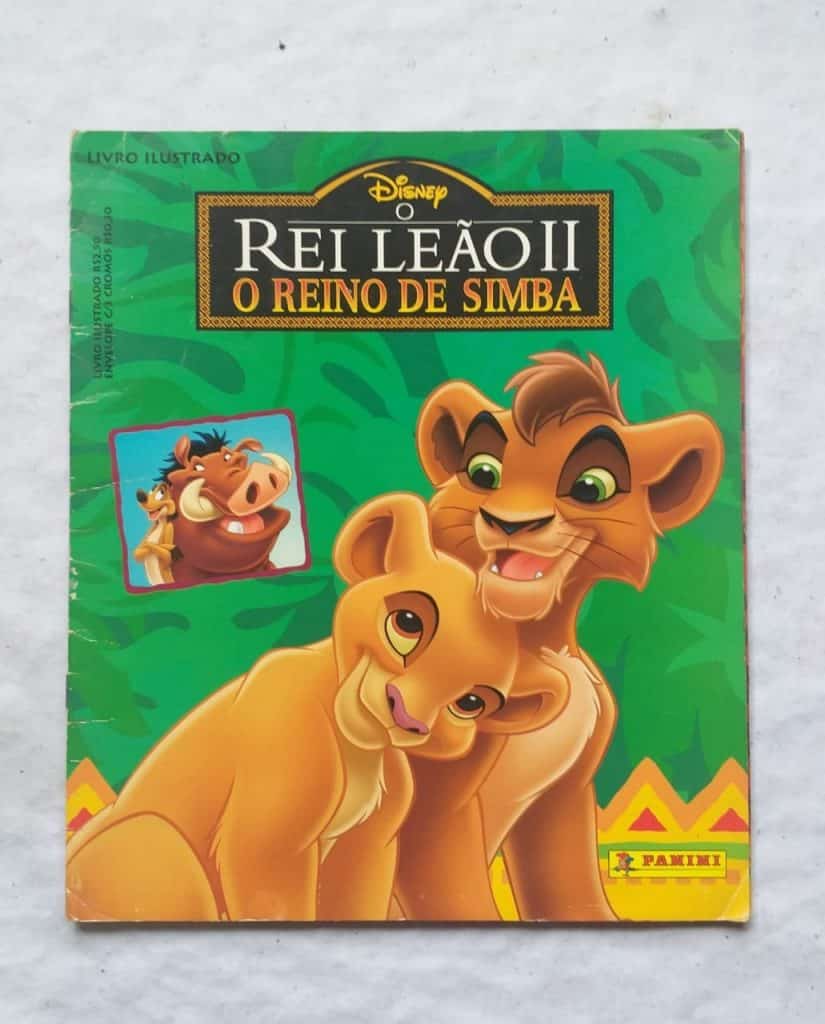 | Casa do Colecionador Álbum de Figurinhas - O Rei Leão 2 - O Reino de Simba - Disney (Incompleto com 168 fig coladas) 1999