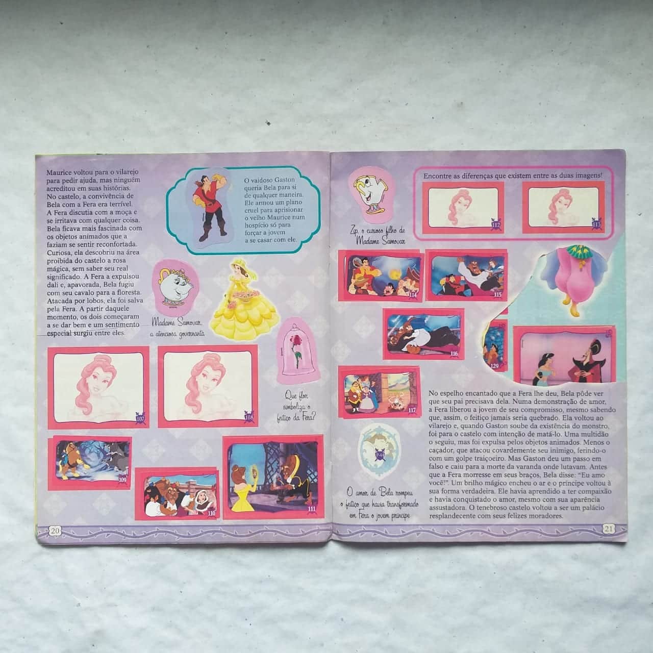 | Casa do Colecionador Álbum de Figurinhas - Princesas Disney (Incompleto com 170 fig coladas - SUCATA) 2004