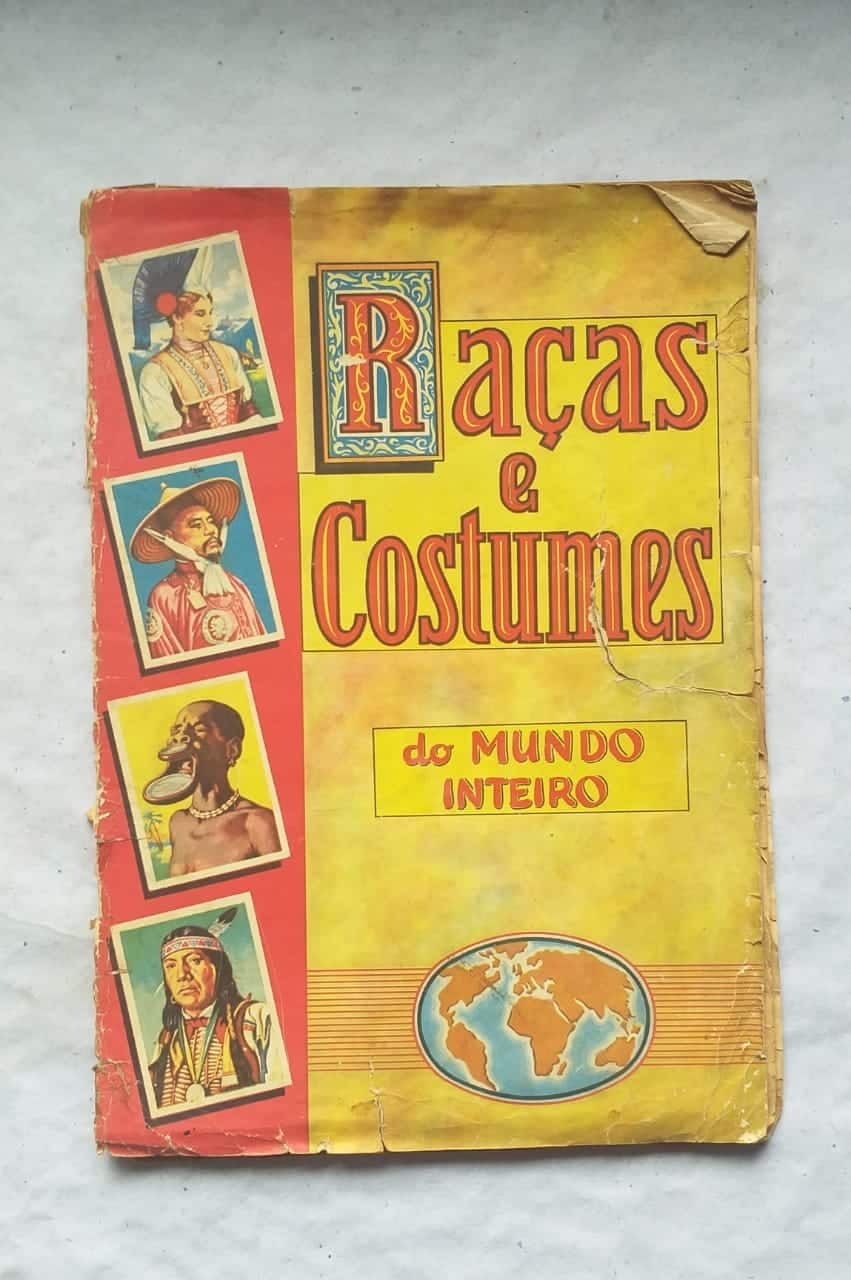 | Casa do Colecionador Álbum de Figurinhas - Raças e Costumes do Mundo Inteiro - Vecchi (Incompleto com 291 fig coladas - SUCATA) 1958