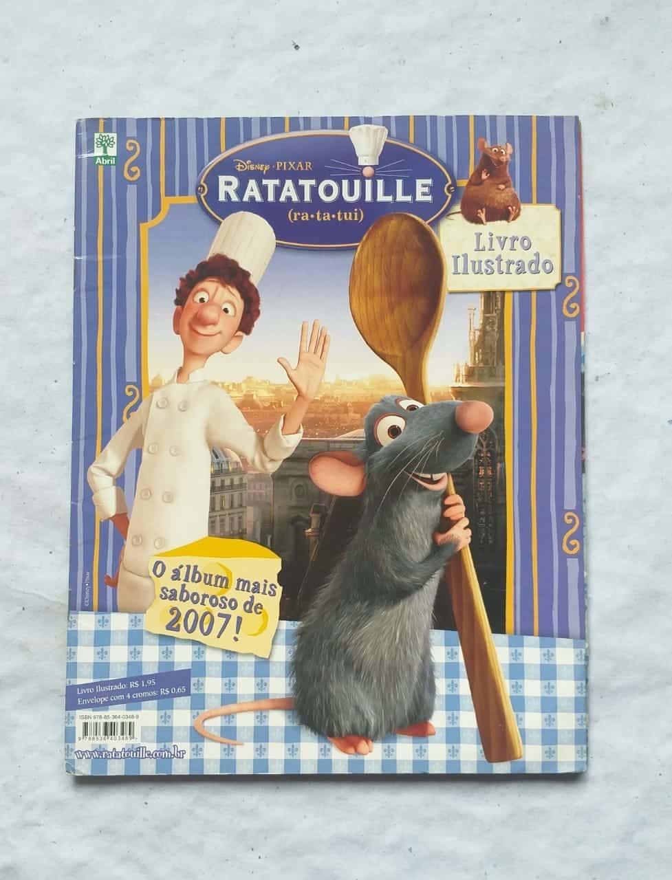 | Casa do Colecionador Álbum de Figurinhas - Ratatouille - Disney Pixar (Incompleto com 123 fig coladas) 2007