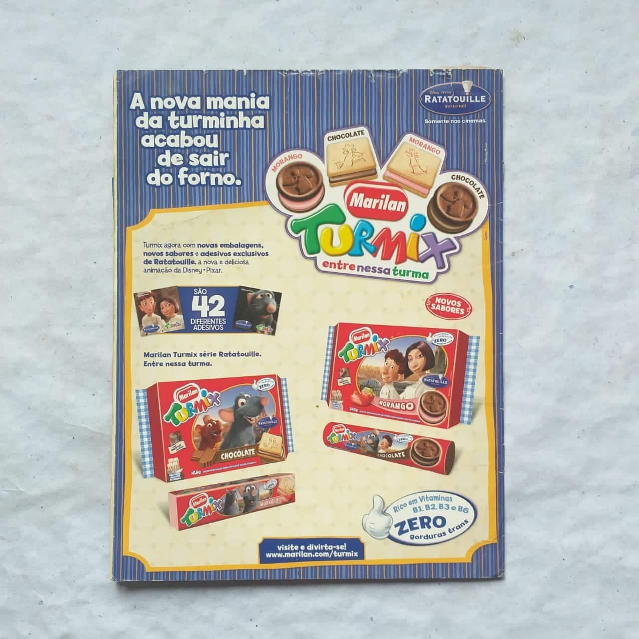 | Casa do Colecionador Álbum de Figurinhas - Ratatouille - Disney Pixar (Incompleto com 135 fig coladas - SUCATA) 2007