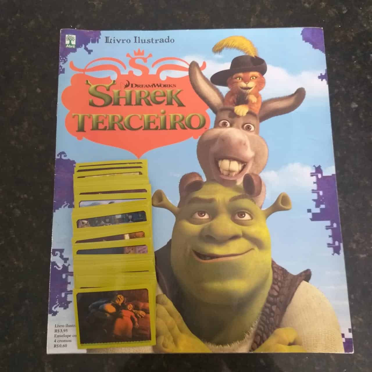 | Casa do Colecionador Álbum de Figurinhas - Shrek Terceiro (Vazio com 127 fig para colar) 2007