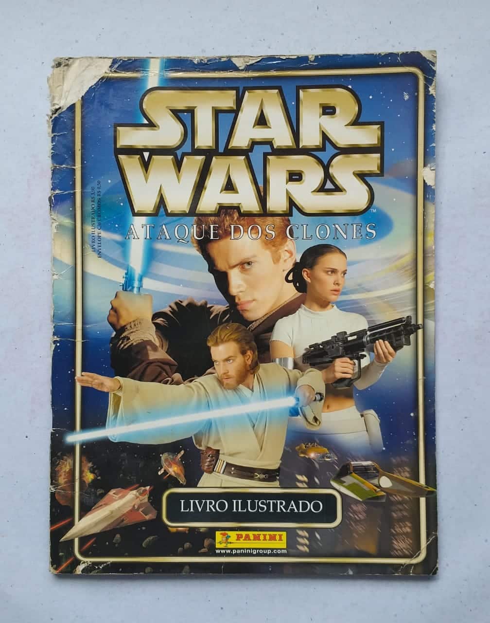 | Casa do Colecionador Álbum de Figurinhas - Star Wars - Ataque dos Clones (Incompleto com 116 fig coladas - SUCATA) 2002
