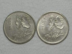 Bordas Invertidas) 1 Cruzeiro - 1972 / Sesquicentenário da |Independência / cos. 570a.6