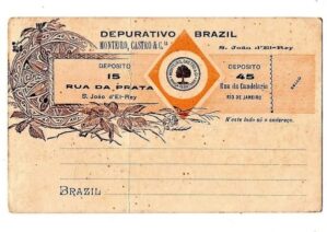Cartao Bilhete Postal Depurativo Brazil Sao Joao Del Rey Anos 30