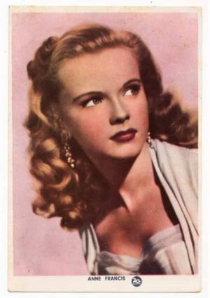 Cartao Postal Anne Francis Artista De Cinema - Anos 50 - Cromocart
