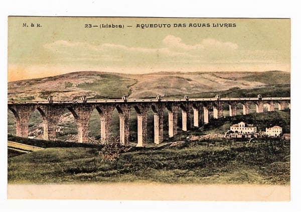 | Casa do Colecionador Cartao Postal Antigo - Portugal - Lisboa - Aqueduto das Aguas Livres - Anos 1900