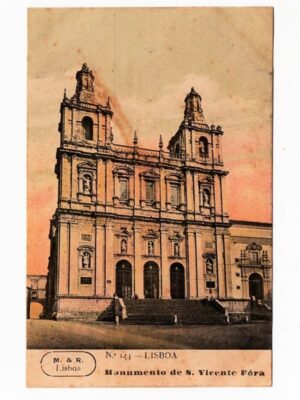Cartao Postal Antigo - Portugal - Lisboa Monumento ( Igreja ) São Vicente Fora - Anos 1900