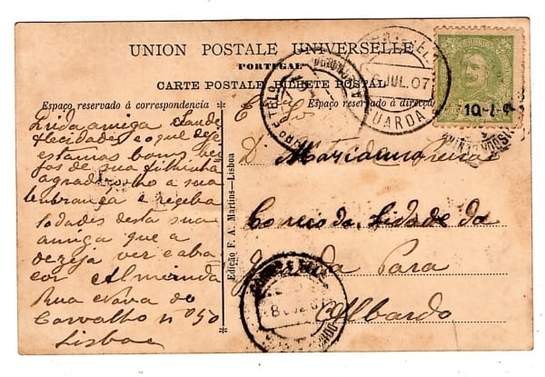 | Casa do Colecionador Cartao Postal Antigo - Portugal - Lisboa - Vista Parcial e Igreja de S. Vicente de Fora - 1907