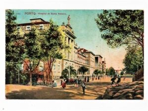 Cartao Postal Antigo - Portugal - Porto - Hospital de Santo Antonio - Anos 1900