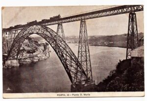 Cartao Postal Antigo - Portugal - Porto - Ponte D. Maria - Anos 1910