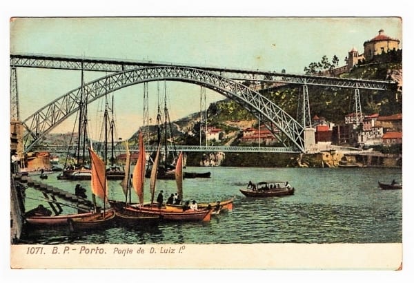| Casa do Colecionador Cartao Postal Antigo - Portugal - Porto - Ponte de D. Luiz I - Anos 1900