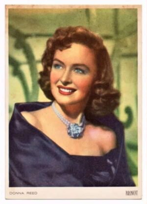 Cartao Postal Donna Reed Artista De Cinema - Anos 50 - Cromocart
