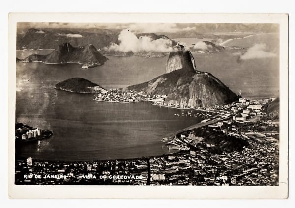 Cartão Postal Fotografico - Vista do Corcovado - RJ - Anos 50