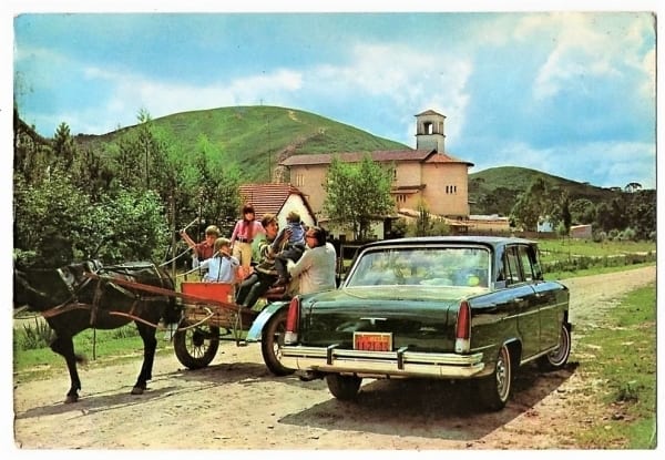 | Casa do Colecionador Cartao Postal Promocional Ciba - Aero Willys 2600 - Willys Overland do Brasil - Anos 60