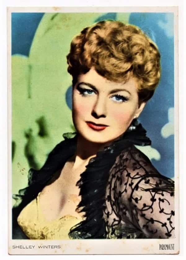 | Casa do Colecionador Cartao Postal Shelley Winters - Artista De Cinema - Anos 50 - Cromocart stars (0.0)
