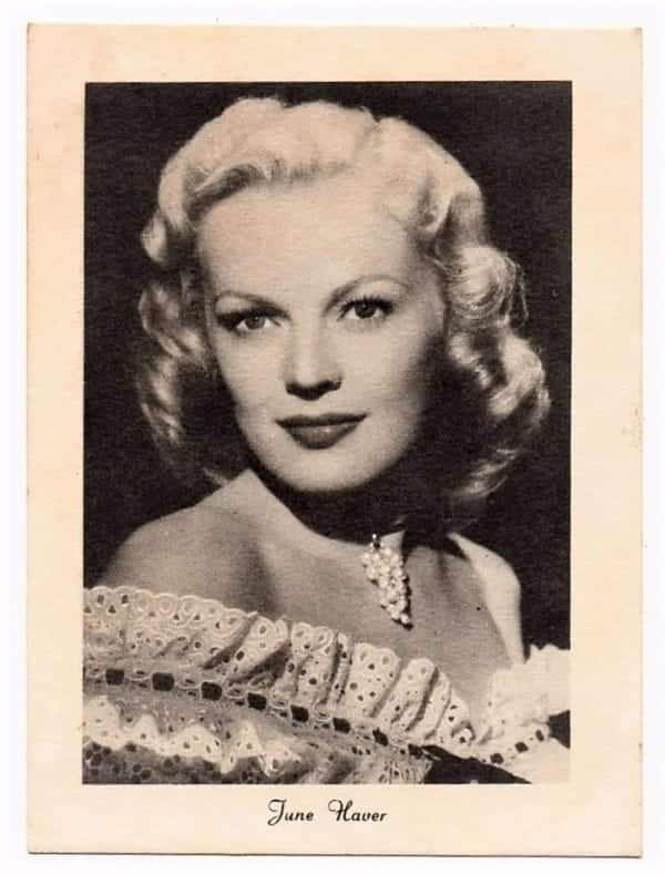 | Casa do Colecionador Cartao Postal Tipografico June Haver - Cinema - Anos 40