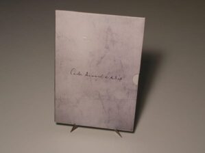 Estojo - ( "Carlos Drumond De Andrade" ) 2 Reais - 2002 / Prata Proof / Com tripé de bronze / Med. 025