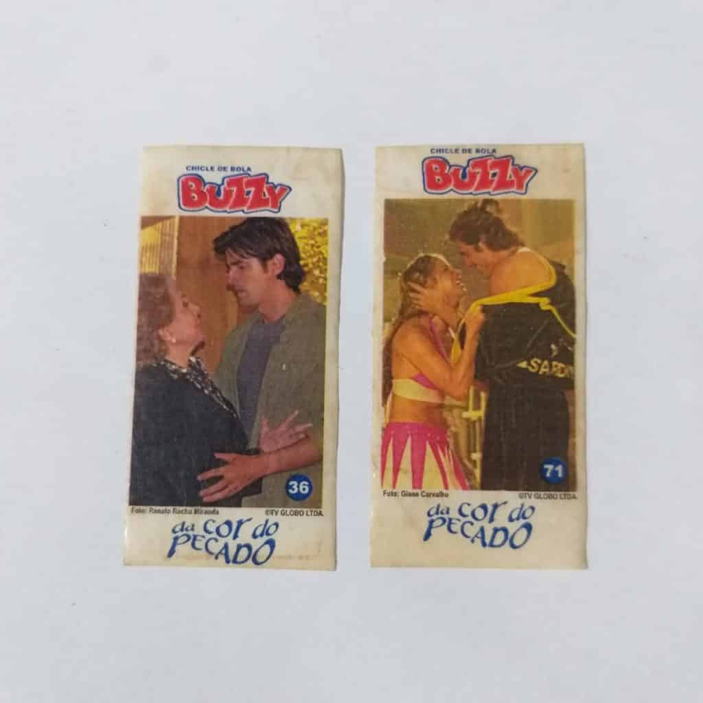 Figurinhas Chiclete Buzzy - Da cor do Pecado Nº 36 e 71