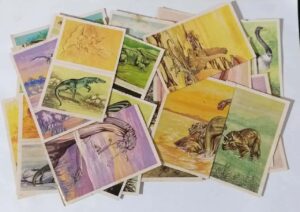 Figurinhas do Álbum Monstros da Pré-História - 1989