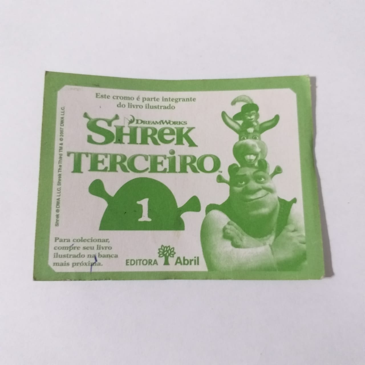 | Casa do Colecionador Figurinhas do Álbum Shrek Terceiro - 2007