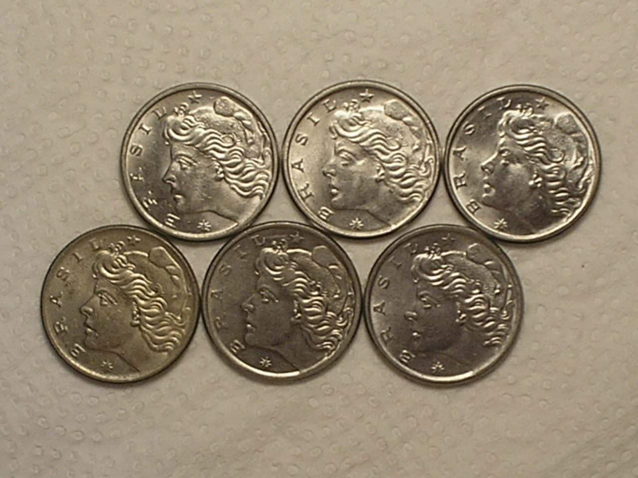 | Casa do Colecionador Flor) Série 10 Centavos - 1970/74/75/76/77/78 / cod.570.2